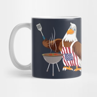 Bald Eagle 4th of July Grilling Mug